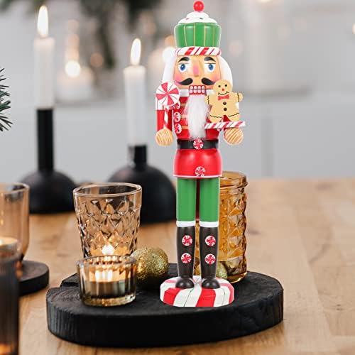 Срок за украса CANIGHT направи си САМ Коледна Настолна история за Diy Натруфен Дървени Орнаменти Подарък Играчки, Декорации с Дантела Тематичен Цветен Мъжки Украшение: