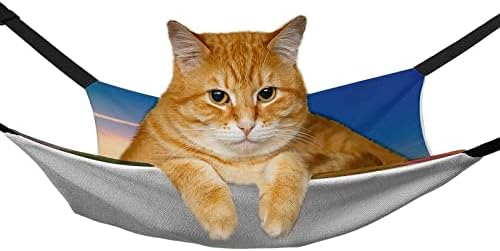 Хамак за домашни любимци Tower Sleeping Cat Bed с Регулируеми Каишки и Метални Куки 16,9 x 13