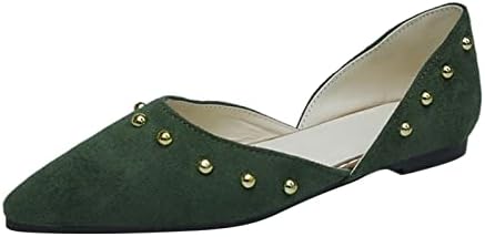 YUHAOTIN / Женски армейските обувки на равна подметка за жени с супинатором за Почивка, Дамски замшевая обувки без обков с кръгла