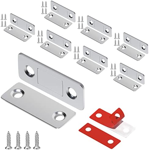 Магнитна Вратата се затвори ZUONAI 8 Опаковки ултра-тънък кабинет Магнитна Ключалка Лепило Магнити на Вратата на гардероба Магнити