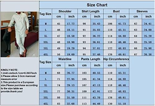 Мъжки Африкански Дрехи, Костюм Дашики, Комплект от 2 теми, Спортен Костюм с дълъг ръкав, Яке, Палто, Блузи, Ризи и Панталони, Облекло