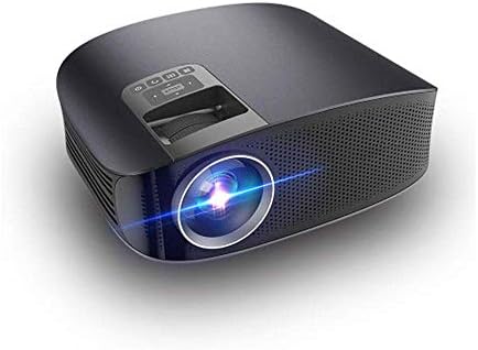 Мини проектор LED Преносим проектор за домашно кино 150 Лумена 1280х768 Пиксела 3001: 1-4000:1 Преносими проектора (Цвят: черен
