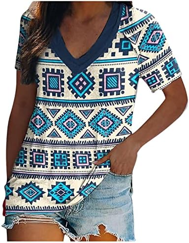 NOKMOPO/ тениски за жени, по-големи размери, върховете на бретелях с V-образно деколте, основни пуловери без ръкави, с геометричен