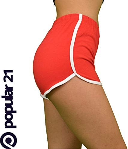 Популярни 21 Дамски Шорти Dolphin Hem Short | За джогинг, Сън, Йога, С Попой