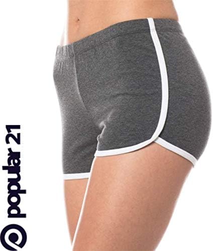 Популярни 21 Дамски Шорти Dolphin Hem Short | За джогинг, Сън, Йога, С Попой