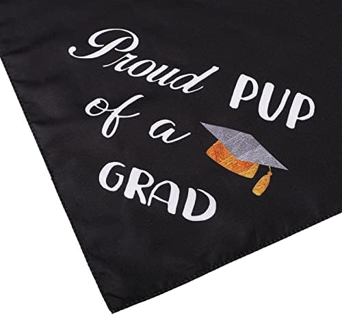 Комплект от 4 теми за абитуриентски костюм за кучета, включва в себе си Выпускную шапка за кучета 2023 г. съобщение, с жълта четка и папийонка за кучета, Кърпа за абитур
