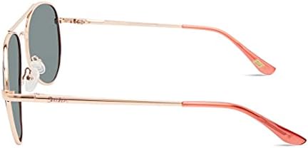 Дамски слънчеви очила Skechers SEA6166 с Поляризация Pilot, Блестящо Розово злато, 56 мм