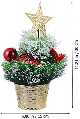 SOIMISS 1 бр 30 СМ, Мини Коледно Дърво за Украса Изкуствена Борова Игла Коледна Елха