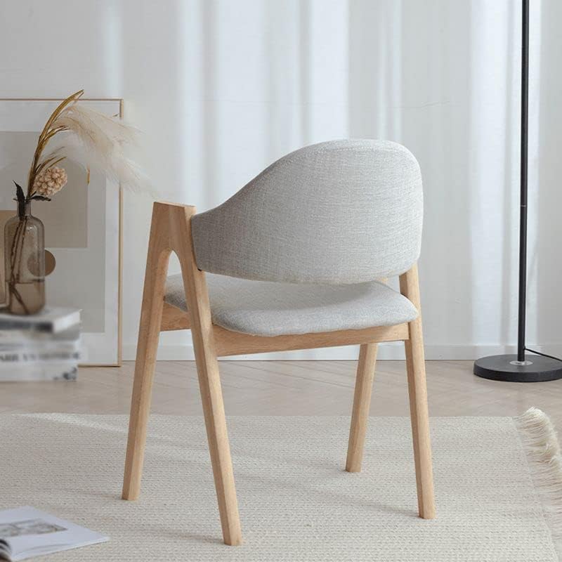 Модерни Трапезни Столове CraftThink, състоящ се от 4 теми, Мек Стол с Матово Покритие, Отворен за Обяд Стол от Дърво, Приставной