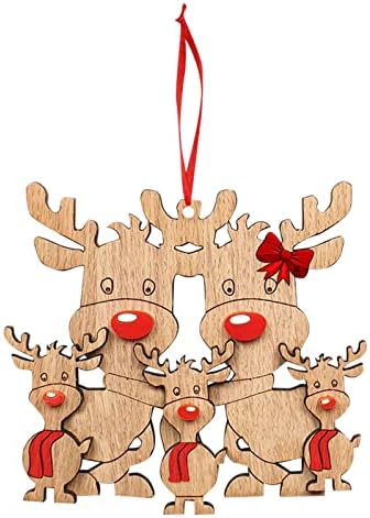 775/5000 Персонализирани Коледна украса с Елени 2022 у Дома 4 5 6DIY Выгравированное Името на Празнични Украси Коледно Дърво Висящи