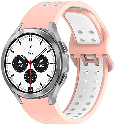 Aiseve 1 опаковка от Силиконов каучук е Съвместим с Samsung Galaxy Watch 4 40 мм 44 мм/Galaxy Watch 4 Класически каишка 42 мм и 46 мм, 20 мм, Спортен Взаимозаменяеми каишка за часовник Регулир