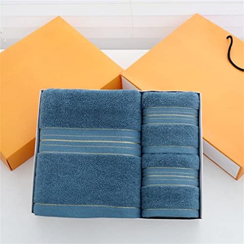 BKDFD Памучни Кърпи Кърпи за баня Комплект от три Части за Подарък Кутия За Кърпи Набор от Сватбени Подарък Кърпите Подарък Кутия