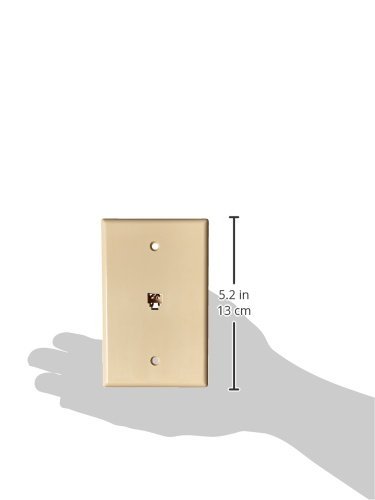 Стенни Плоча Morris 87013 Среден Размер с 4-Кабелен Телефонен Конектор RJ11, Бадем