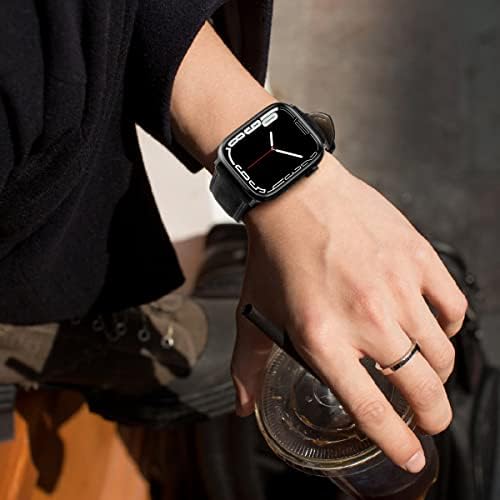 Кожени въжета Eyamumo, съвместими с каишка на Apple Watch 42 мм 44 мм 45 мм За жени и мъже, Взаимозаменяеми каишка от естествена кожа за Apple Watch Series 8 7 6 5 4 3 2 1 SE, Sports & Edition