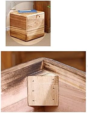 Столче за съхранение на MFCHY Многофункционално Столче За Съхранение на Дървени Играчки довършителни операции Кутия За Стол С Трайни