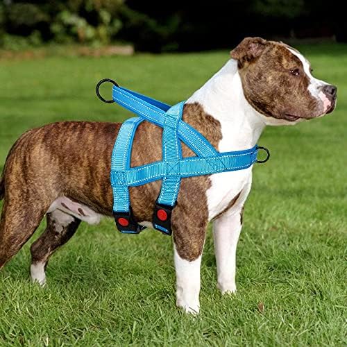 UOEIDOSB Не Простираща Найлон шлейка за Кучета, Отразяваща Регулируема Жилетка за кучета със Средни Размери, Зона за Дресура на