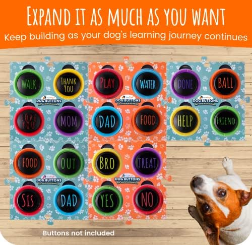 Бутони за общуване с кучето VocalPups - килимче за пода - Бутон за разговор с Кучето, Бутон за разговор с Кучета, Бутони за обучение