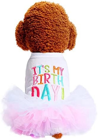 Рокля-пакет за рождения Ден на куче, Дрехи за Малки Кучета, Облекло за парти в чест на рождения Ден на Чихуахуа, йоркширски Териери