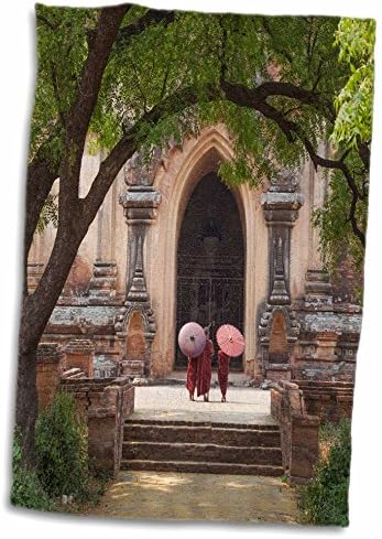3дроз Данита Делимон - Мианмар - Мианмар, Баган. Монасите пред храм. - Кърпи (twl-247264-3)