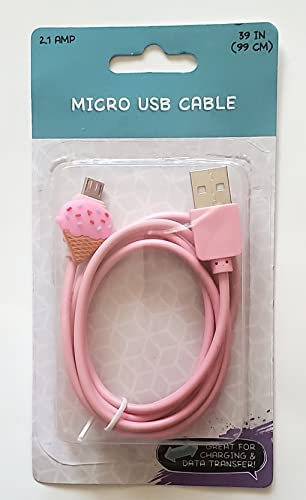 Зарядно устройство за мобилен телефон, Micro USB с дизайн рожка за сладолед, 39 Инча