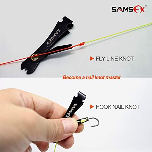 Инструмент за бързо Връзване на Възли SAMSFX Fishing, Нож За Въдица За Улов на риболов, летят, Стригане на Риболовни Палантинов
