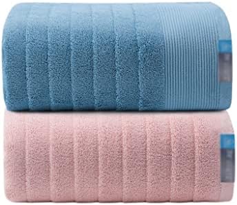 DSFEOIGY кърпи за баня-Секси От цели памук Домакински от чист памук За засмукване на вода Голяма Кърпа За Влюбени мъже Двойка Увити кърпи (Цвят: 2 бр., размер: 140x70 см)