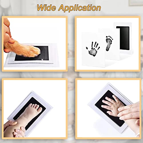 Комплект от 4 цветни мастила за ръце и пръстови отпечатъци Clean Touch Ink Подложка за новородени, Комплект за отпечатъци от Лапите