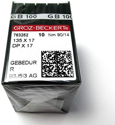 100 Бр Игли за шевни машини Groz-Beckert Gebedur 135X17 Dpx17 от титан (19/120)