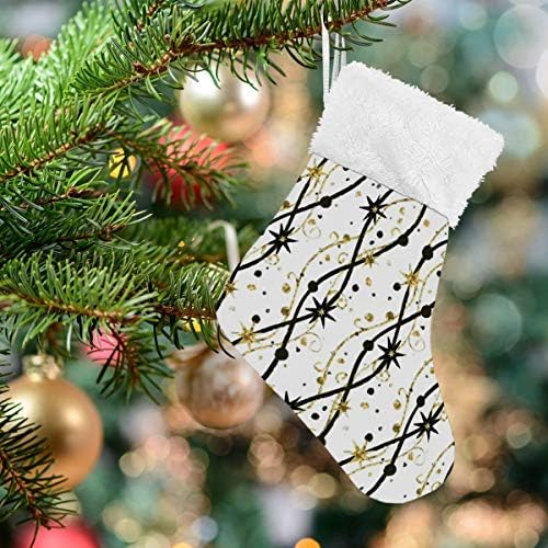 Коледни Чорапи ALAZA с Коледен Дизайн, Класически Персонализирани Малки Декорации за Отглеждане за Семейни празници, Определени декор за парти 4,7,87