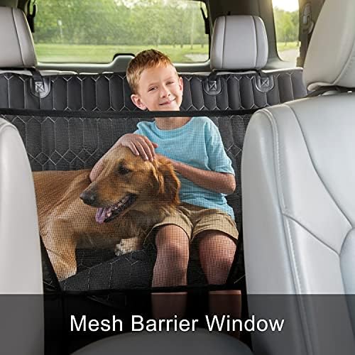 Калъф за столче за кола Magnelex за кучета – Хамак за кучета с мрежесто прозорец за леки, товарни автомобили и ванове. Защитава тапицерията от кал и кожа. Водоустойчив и