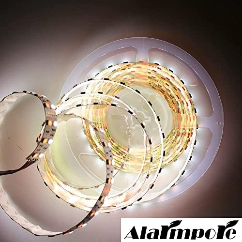 Светлинното Устройство Alarmpore 16.4 FT Двухрядный Led Въжето Лампа 5050 RGBW RGB Бяла Led Лента 5 М 600 Led SMD Гъвкава Лента