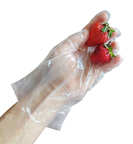 Зона за сигурност GDPE-ръкавици за Еднократна употреба LG от прозрачен полиетилен с висока плътност PE, Голям (кутия от 100 броя)