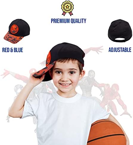 Капачка на Marvel със спайдърмен на за момчета, Дишаща бейзболна шапка с Човека-Паяк за деца, момчета 3-9 Години