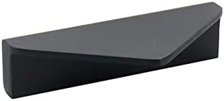 FarBoat 2 Бр 3-1/8 Триъгълни Дръжки за ръбовете на каси, изработени От Алуминиева Сплав За теглене на пръстите Дръжки за шкафа 64 мм/2.5 инча Центрове дупки (черен)