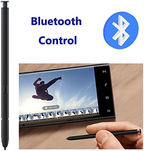 Galaxy S22 Ultra S Pen с Bluetooth за Samsung Galaxy S22 Ultra 5G SM-S908 Стилус с дистанционно управление S22 Ultra Touch S Pen Подмяна (Phantom Black)