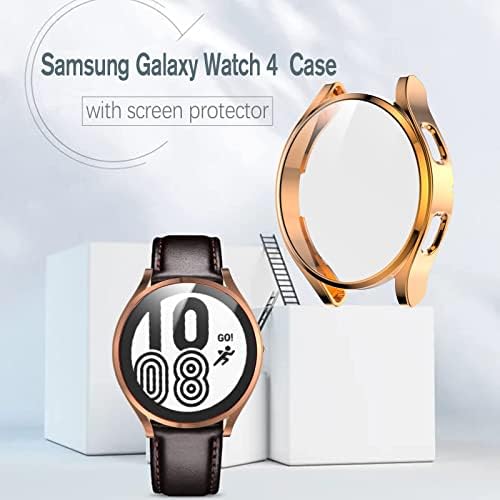 Калъф Wugongyan, съвместим с Samsung Galaxy Watch 4, защитен калъф 40 мм (не 42 мм/ 46 мм) от мека TPU, устойчив на надраскване,