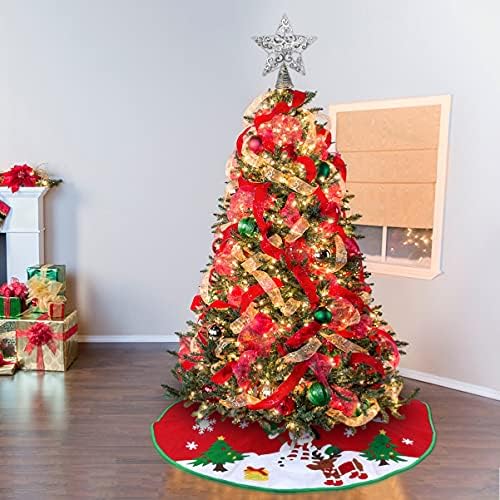 Осветени Дървета Коледно Дърво Topper Елха Topper Коледно Дърво Топперы Блестяща Звезда Коледно Дърво На Коледно Парти Коледно Дърво