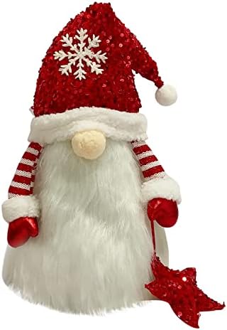Kehome Прозрачна Венец с куки, Декоративен Снежен човек, Коледна Елха, Коледен Венец, Плюшевое Коледна украса, Украшения и висулки,