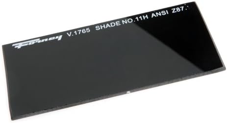 Сменяеми обектива Forney 57011 от закалено стъкло, 4-1/4 инча и 2 инча, Цвят-11, черен