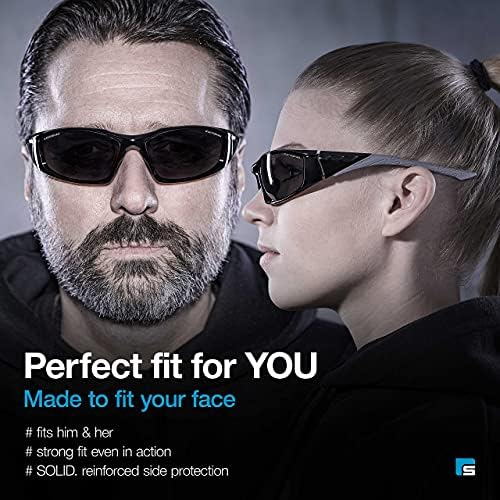 Твърдо. Защитни очила за мъже и Жени | Оцветени Слънчеви очила | Защитни очила За Безопасна работа Със Странична защита | Очила за стрелба