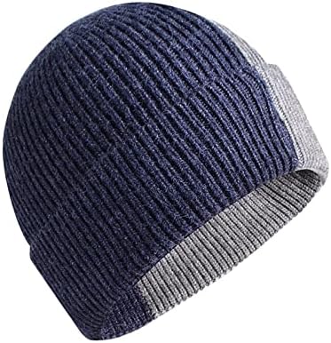 BDDVIQNN Дамски Зимни Вязаная Хет-Бини, Мъжки пуловер и Топла Прежда, куполообразная Капачка за съхранение на Бейзболни кепок