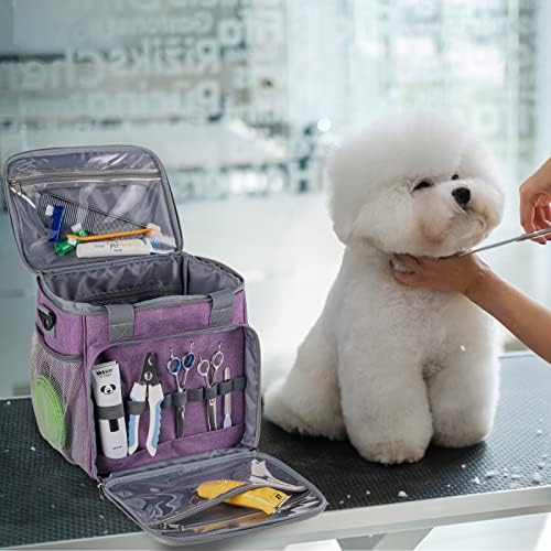 Чанта за грижа за домашни любимци BABEYER, Чанта-Органайзер, за аксесоари за грижа за кучето, идеален за аксесоари за набор от инструменти
