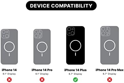 PopSockets: Калъф за iPhone 14 Pro Max за MagSafe с дръжка за телефон и разтегателен, съвместим с безжична зареждане - Aura & Phone