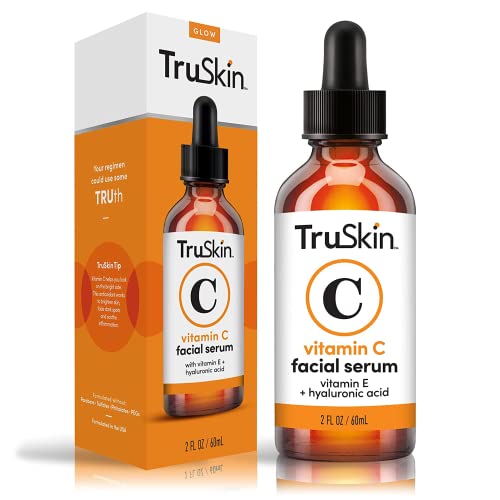TruSkin Vitamin C за лице Serum – серум против Стареене за лице с витамин С, Хиалуронова киселина, Витамин е – Осветляющая Серум
