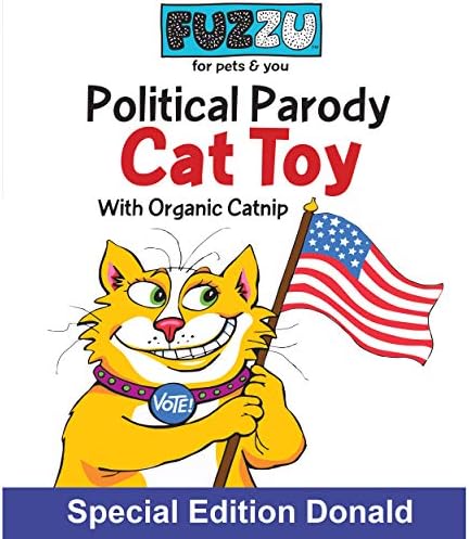 FUZZU Политическа Пародия на Интерактивни Играчки за Котки и за Стайни Котки Играчка от коча билка (Доналд Тръмп 2)