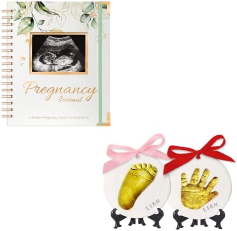 KeaBabies Inspire: Записная награда за списание бременност и набор от детски кошари и отпечатъци от краката - Книга за бременни