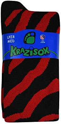 TCK Спортни Чорапи Krazisox в ивицата цвят Зебра