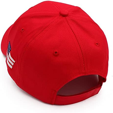 Шапка Тръмп 2024 Шапка на Доналд Тръмп MAGA Hat Make America Great Again Шапка с Бродирани Флага на САЩ MAGA Регулируема Бейзболна Шапка