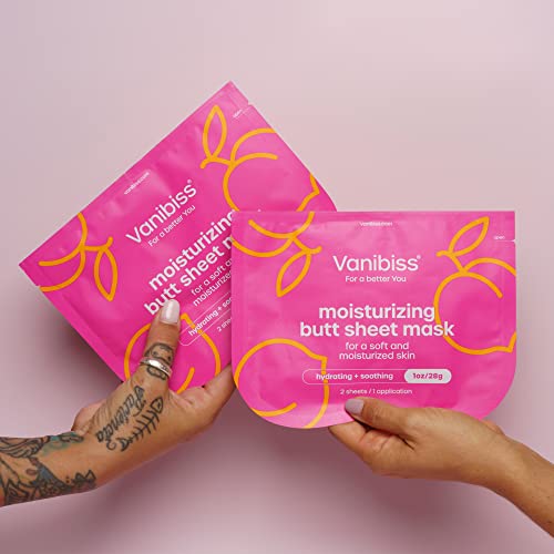 Vanibiss Butt Mask - Хидратиращ Маска за задните части за жени - Хидратиращи и Успокояваща Маска за гъза - Колаген маска за грижа