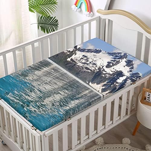 Мини-Чаршафи за легла с тематични природни пейзажи, мини Преносим Чаршафи за легла с Меки и дишащи Кърпи-Отлични за стая на момче или момиче, или на детето, 24 x 38, Горс